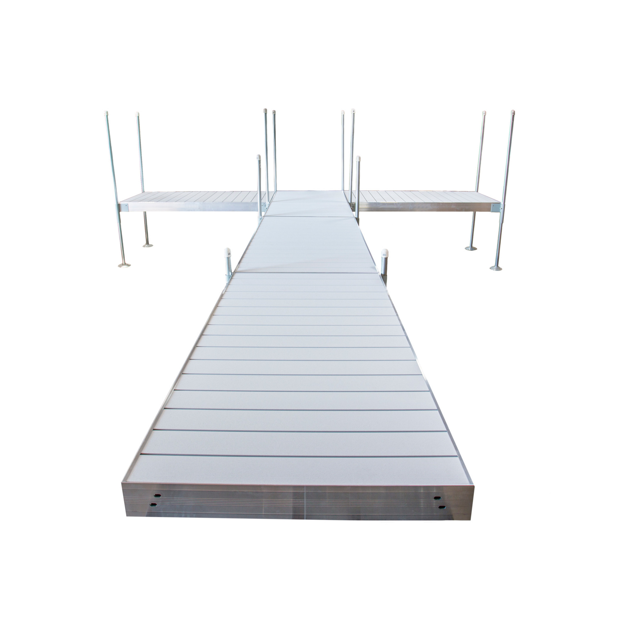 Tommy Docks Platinum Series T-Shaped Dock - 24ft., Aluminum Frame, Anti-Slip Decking, Maintenance-Free, Model# TDTAA-40024